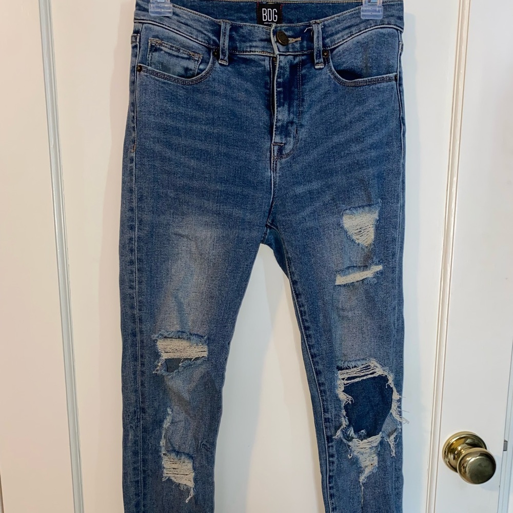 Twig high rise cropped jeans